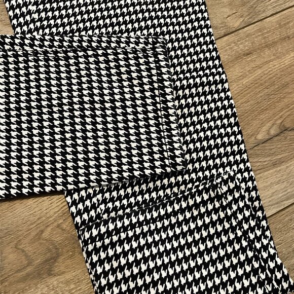 Women's Dang Goodman Tripp NYC Houndstooth Skinny Jeans SZ 11 Black Rocker Pants - Picture 6 of 14